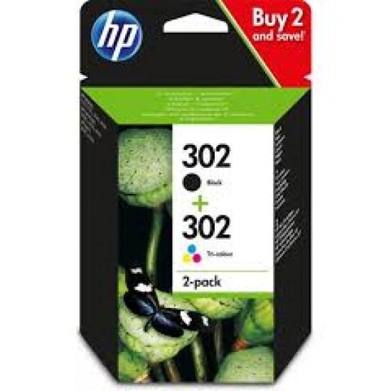 HP INK CARTRIDGE 302 2-PACK X4D37AE HP INK CARTRIDGE 302 2-PACK X4D37AE