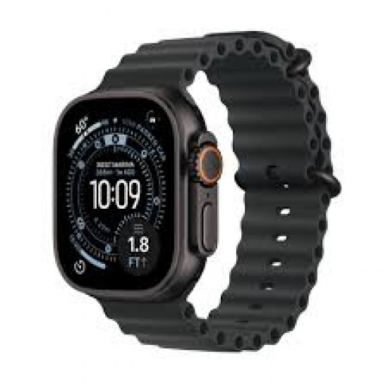 APPLE WATCH ULTRA 3 GPS+CELLULAR 49MM BLACK TITANIUM CASE WITH BLACK OCEAN BAND MF0J4QC/A