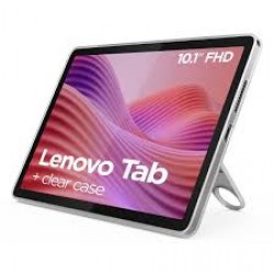 LENOVO TAB MEDIATEK HELIO G85 OC 4+128GB 10.1"FHD ANDROID14 5100MAH + CLEAR CASE LUNA GREY ZAEH