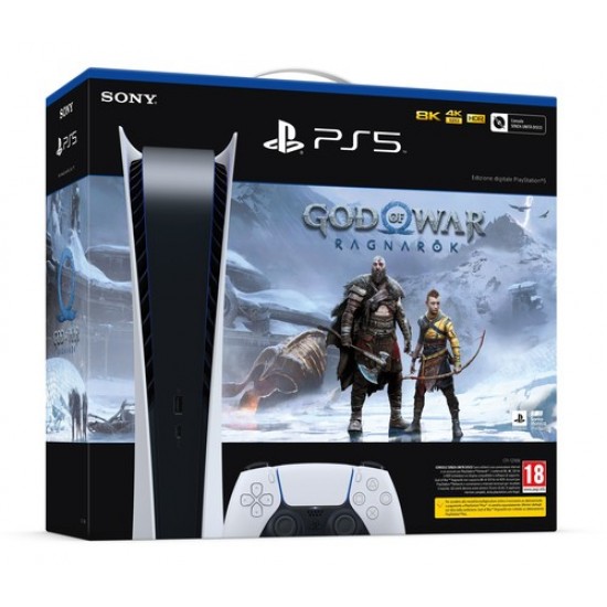 SONY PLAYSTATION 5 DIGITAL EDITION WITH GOD OF WAR RAGNAROK SONY PLAYSTATION 5 DIGITAL EDITION WITH GOD OF WAR RAGNAROK