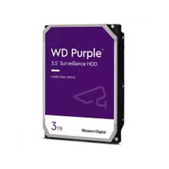 WESTERN DIGITAL PURPLE INTERNAL HARD DRIVE 3TB 5400RPM 64MB 3.5" SERIAL ATA III WD33PURZ