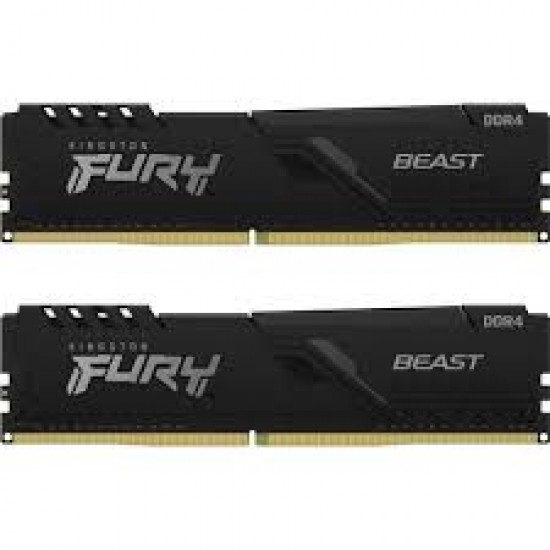 KINGSTON FURY BEAST MEMORY MODULE 32GB   KIT 2X16GB DDR4 3200MHZ CL16 288PIN KF432C16BBK2/32
