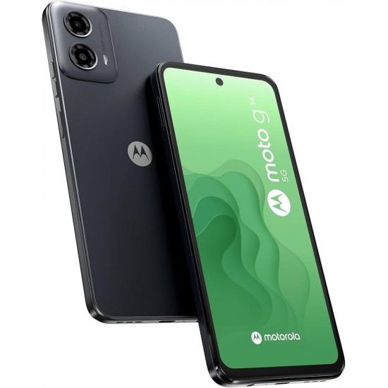 MOTOROLA MOTO G34 8+128GB DS 5G CHARCOAL BLACK OEM MOTOROLA MOTO G34 8+128GB DS 5G CHARCOAL BLACK OEM
