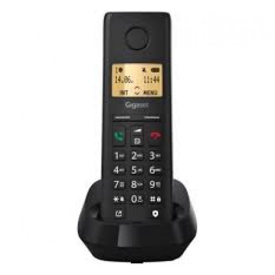 GIGASET WIRELESS PHONE BASIC 100 BLACK (S30852-H3206-D201)