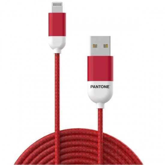 CELLY USB TO LIGHTNING CABLE PANTONE RED PT-LCS001-5R1
