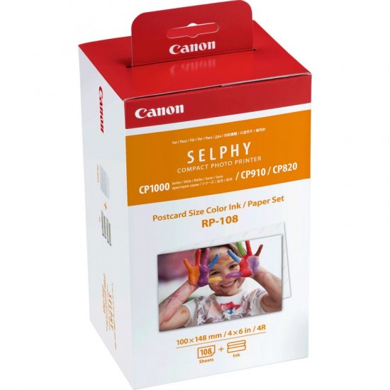 CANON PHOTO POSTCARD SIZE COLOR INK PAPER RP-108 CANON PHOTO POSTCARD SIZE COLOR INK PAPER RP-108