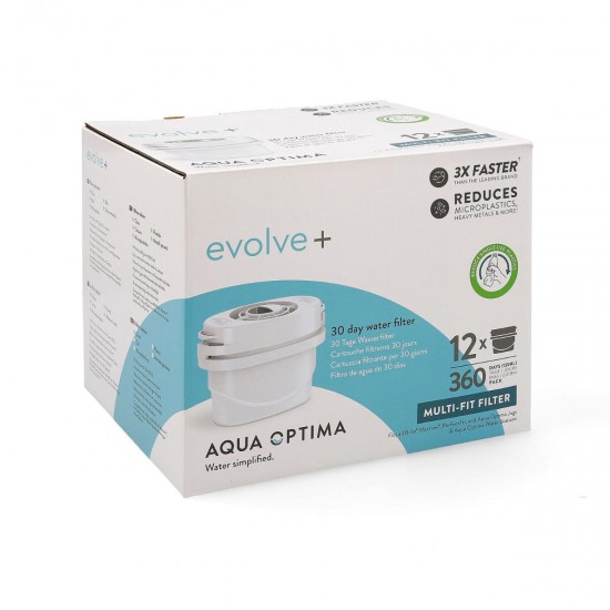 AQUA OPTIMA BOX OF 12 EVOLVE + FILTERS STEPS214 AQUA OPTIMA BOX OF 12 EVOLVE + FILTERS STEPS214