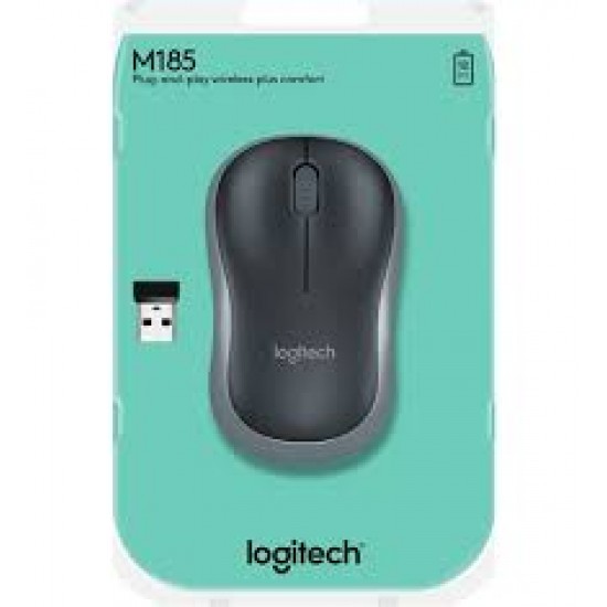 LOGITECH MOUSE M185 WIRELESS GRAY 910-002235