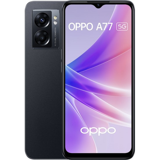 OPPO A77 4+64GB DS 5G MIDNIGHT BLACK OEM (Op. sim free only welcome message)