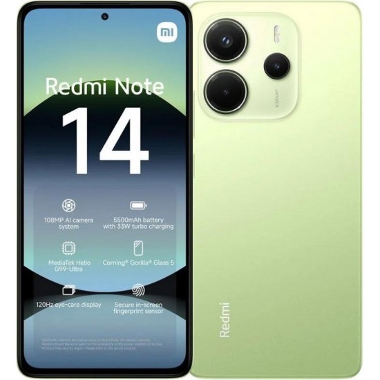 XIAOMI REDMI NOTE 14 6+128GB DS 4G LIME GREEN OEM