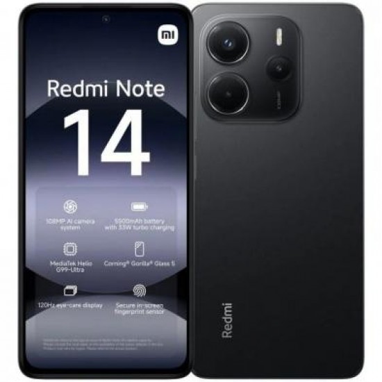 XIAOMI REDMI NOTE 14 6+128GB DS 4G MIDNIGHT BLACK OEM XIAOMI REDMI NOTE 14 6+128GB DS 4G MIDNIGHT BLACK OEM
