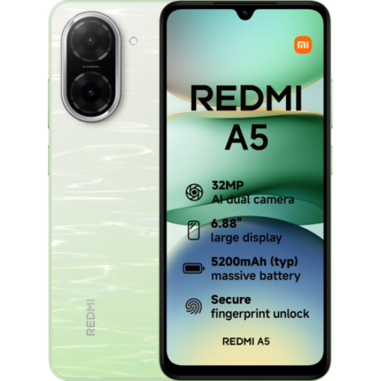 XIAOMI REDMI A5 3+64GB DS 4G LAKE GREEN OEM XIAOMI REDMI A5 3+64GB DS 4G LAKE GREEN OEM