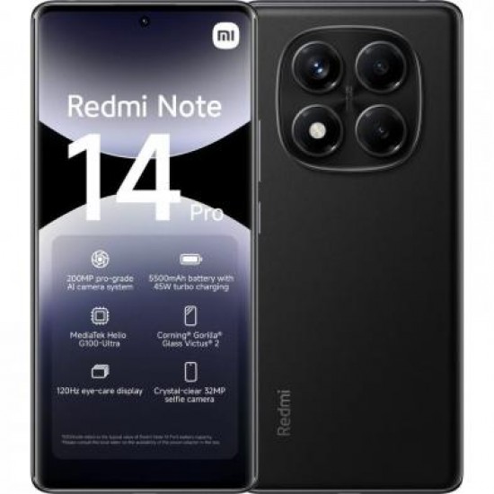 XIAOMI REDMI NOTE 14 PRO 8+256GB 4G MIDNIGHT BLACK OEM XIAOMI REDMI NOTE 14 PRO 8+256GB 4G MIDNIGHT BLACK OEM