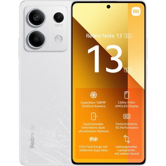 XIAOMI REDMI NOTE 13 6+128GB DS 5G ARTIC WHITE OEM XIAOMI REDMI NOTE 13 6+128GB DS 5G ARTIC WHITE OEM