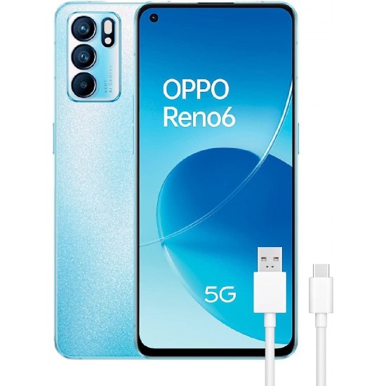 OPPO RENO 6 8+128GB DS 5G ARCTIC BLUE (Op. sim free only apps) OPPO RENO 6 8+128GB DS 5G ARCTIC BLUE (Op. sim free only apps)