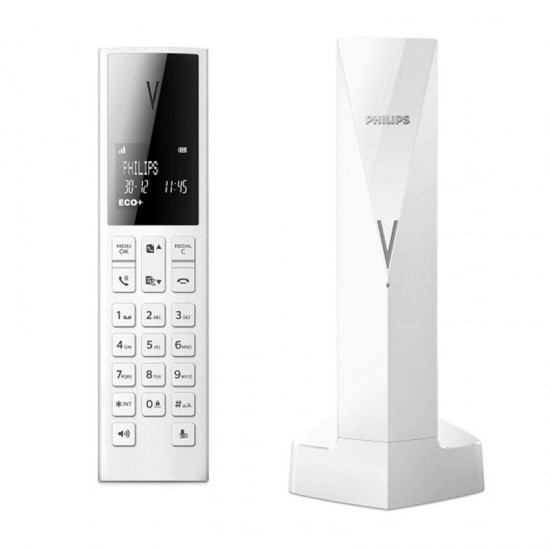 PHILIPS WIRELESS TELEPHONE LINEA V M3501W/34 WHITE DESIGN PHILIPS WIRELESS TELEPHONE LINEA V M3501W/34 WHITE DESIGN