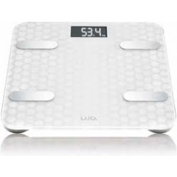 LAICA BATHROOM SCALE DIGITAL BLUETOOTH SMART BODY COMPOSITION WHITE 180KG PS7011