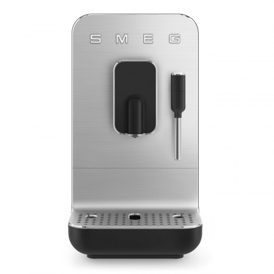 SMEG ESPRESSO AUTOMATIC COFFER MACHINE WITH MILK FROTHER BLACK BCC12BLMEU