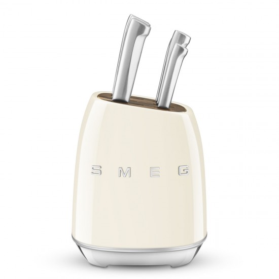 SMEG KNIFE BLOCK 50's STYLE CREAM KBSF02CR SMEG KNIFE BLOCK 50's STYLE CREAM KBSF02CR