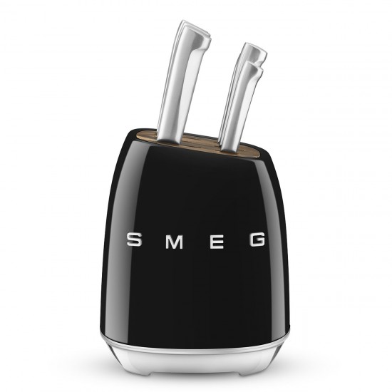 SMEG KNIFE BLOCK 50's STYLE BLACK KBSF02BL SMEG KNIFE BLOCK 50's STYLE BLACK KBSF02BL
