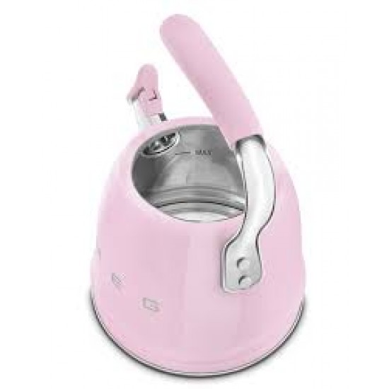 SMEG STOVETOP KETTLE 50´STYLE PINK WKF01PK SMEG STOVETOP KETTLE 50´STYLE PINK WKF01PK