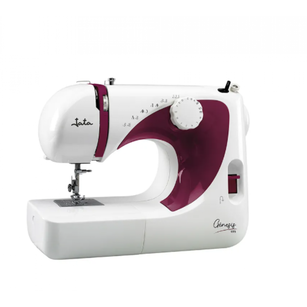 JATA-SEWING-MACHINE-DOUBLE-NEEDLE-ELECTRONIC-PEDAL-PORTABLE-70W-WHITE ...