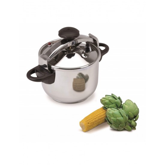 JATA PRESSURE COOKER CLASSIC STAINLESS STEEL 22CM DIAM. 6L INDUCTION READY OPC6