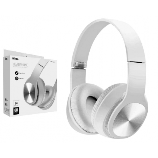 PRO STIMA SAB A217 HEADPHONES WITH MICRO WHITE