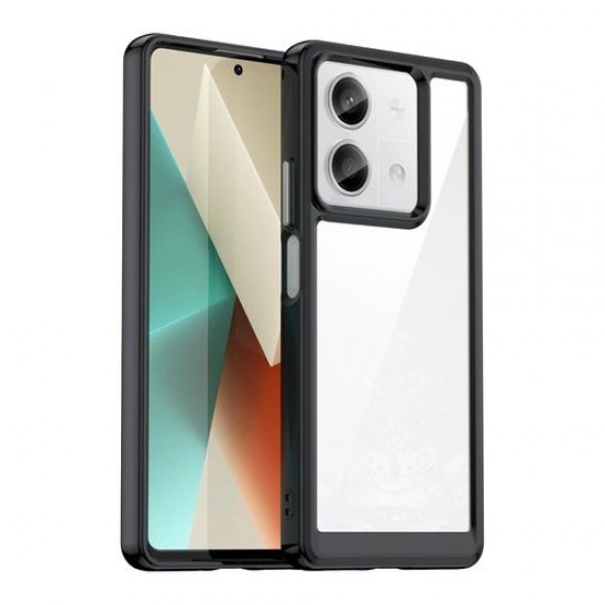OUTER SPACE CASE WITH GEL FRAME - XIAOMI REDMI NOTE 13 PRO+ - BLACK OUTER SPACE CASE WITH GEL FRAME - XIAOMI REDMI NOTE 13 PRO+ - BLACK