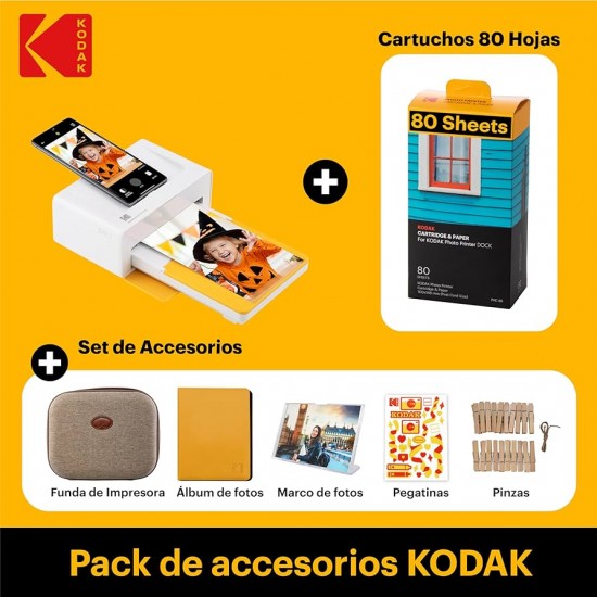 KODAK DOCK ERA YELLOW 4X6 + 60SHEETS + ACCESORY KIT KODAK DOCK ERA YELLOW 4X6 + 60SHEETS + ACCESORY KIT