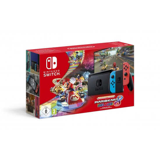 NINTENDO SWITCH OLED RED BLUE + MARIO KART 8 DELUXE NINTENDO SWITCH OLED RED BLUE + MARIO KART 8 DELUXE