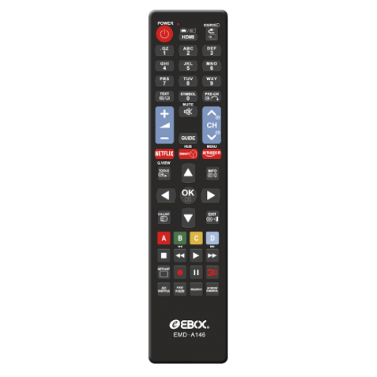 EBOX REMOTE CONTROL EMD-A146 5 MARCAS BRANDS SMART TV