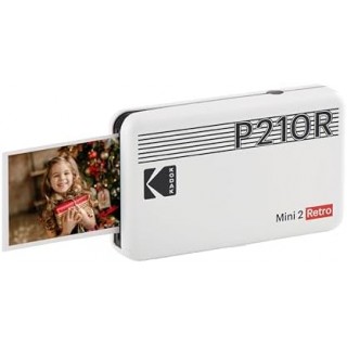 KODAK MINI RETRO P210RW60 PORTABLE INSTANT PHOTO PRINTER BUNDLE  WHITE