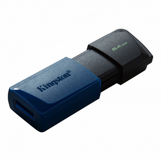 KINGSTON DATATRAVELER EXODIA M FLASH DRIVE 64GB USB-A 3.2 BLACK-BLUE DTXM/64GB KINGSTON DATATRAVELER EXODIA M FLASH DRIVE 64GB USB-A 3.2 BLACK-BLUE DTXM/64GB