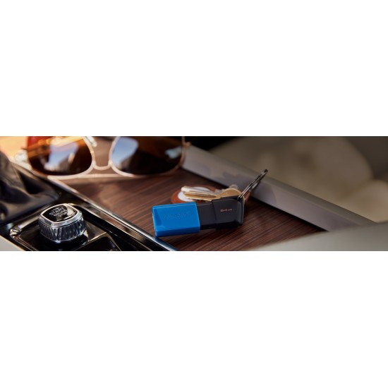 KINGSTON DATATRAVELER EXODIA M FLASH DRIVE 64GB USB-A 3.2 BLACK-BLUE DTXM/64GB KINGSTON DATATRAVELER EXODIA M FLASH DRIVE 64GB USB-A 3.2 BLACK-BLUE DTXM/64GB