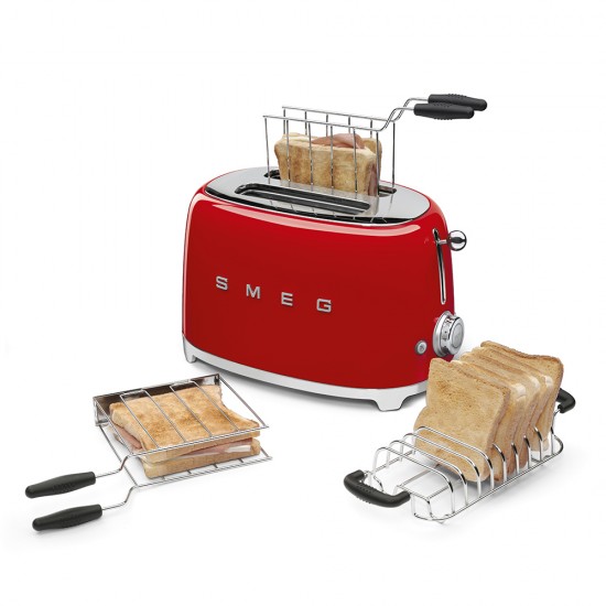SMEG TOASTER 2X2 50´ STYLE RED TSF01RDEU SMEG TOASTER 2X2 50´ STYLE RED TSF01RDEU