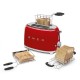 SMEG TOASTER 2X2 50´ STYLE RED TSF01RDEU