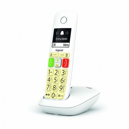GIGASET WIRELESS LANDLINE PHONE E290 WHITE (S30852-H2901-D202) GIGASET WIRELESS LANDLINE PHONE E290 WHITE (S30852-H2901-D202)