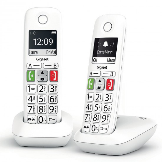 GIGASET WIRELESS LANDLINE PHONE E290 WHITE (S30852-H2901-D202) GIGASET WIRELESS LANDLINE PHONE E290 WHITE (S30852-H2901-D202)
