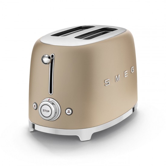 SMEG TOASTER 2X2 50´STYLE CHAMPAGNE TSF01CHMEU SMEG TOASTER 2X2 50´STYLE CHAMPAGNE TSF01CHMEU