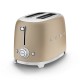SMEG TOASTER 2X2 50´STYLE CHAMPAGNE TSF01CHMEU SMEG TOASTER 2X2 50´STYLE CHAMPAGNE TSF01CHMEU