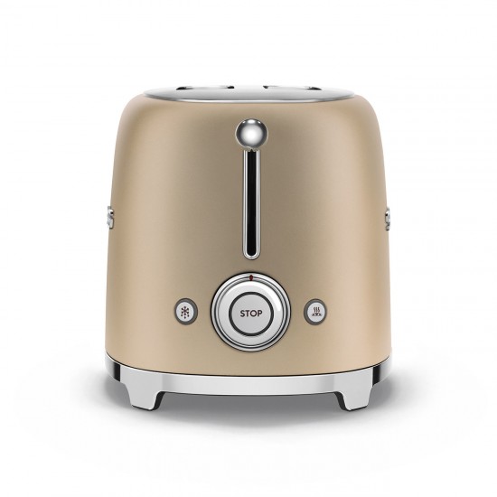 SMEG TOASTER 2X2 50´STYLE CHAMPAGNE TSF01CHMEU SMEG TOASTER 2X2 50´STYLE CHAMPAGNE TSF01CHMEU