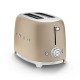 SMEG TOASTER 2X2 50´STYLE CHAMPAGNE TSF01CHMEU SMEG TOASTER 2X2 50´STYLE CHAMPAGNE TSF01CHMEU