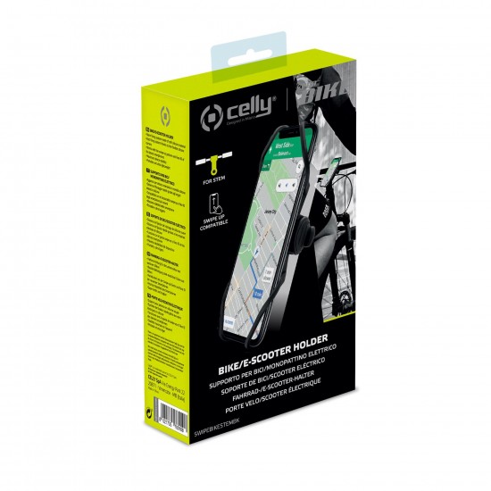 CELLY SWIPE BIKE HOLDER STEM BLACK SWIPEBIKESTEMBK CELLY SWIPE BIKE HOLDER STEM BLACK SWIPEBIKESTEMBK