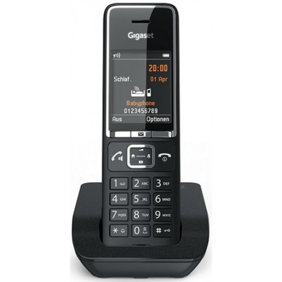 GIGASET WIRELESS PHONE COMFORT 550 BLACK CHROME S30852-H3001-D204 GIGASET WIRELESS PHONE COMFORT 550 BLACK CHROME S30852-H3001-D204