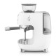 SMEG ESPRESSO MACHINE 50'STYLE WITH INTEGRATED GRINDER WHITE EGF03WHEU SMEG ESPRESSO MACHINE 50'STYLE WITH INTEGRATED GRINDER WHITE EGF03WHEU