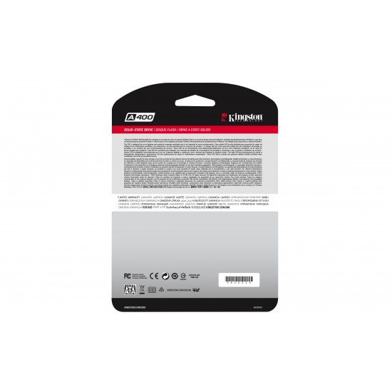 KINGSTON A400 INTERNAL SSD 240GB 2,5" SATA SA400S37/240G KINGSTON A400 INTERNAL SSD 240GB 2,5" SATA SA400S37/240G