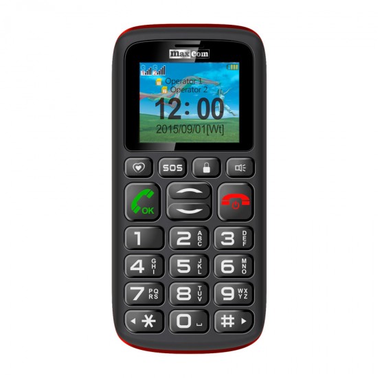 MAXCOM GSM COMFORT SENIOR MM428BB 4+4MB BLACK AND RED MAXCOM GSM COMFORT SENIOR MM428BB 4+4MB BLACK AND RED