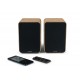 THOMSON HIFI BOOKSHELF SPEAKERS COSY 100W BT 5.0 RCA COMMAND WOOD/BLACK WS602DUO