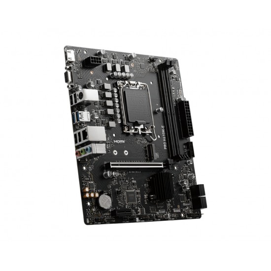 MSI PRO H610M-E MOTHERBOARD INTEL H610 LGA 1700 MICRO ATX 911-7D48-057 MSI PRO H610M-E MOTHERBOARD INTEL H610 LGA 1700 MICRO ATX 911-7D48-057